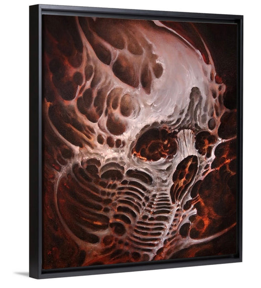 Sullen Skull framed print